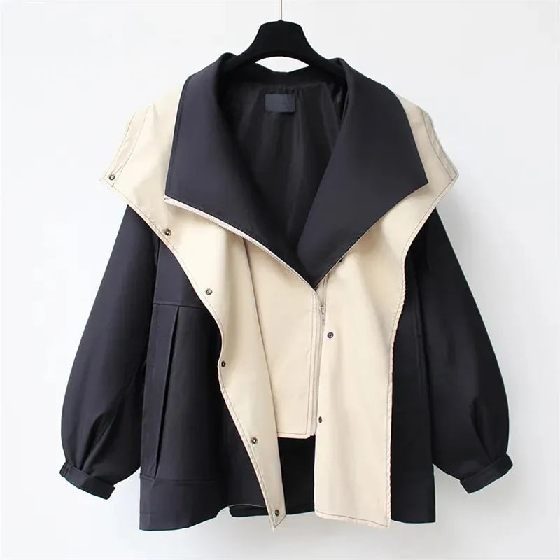 Long Windbreaker New High-End Women Spring And Casual Fashion